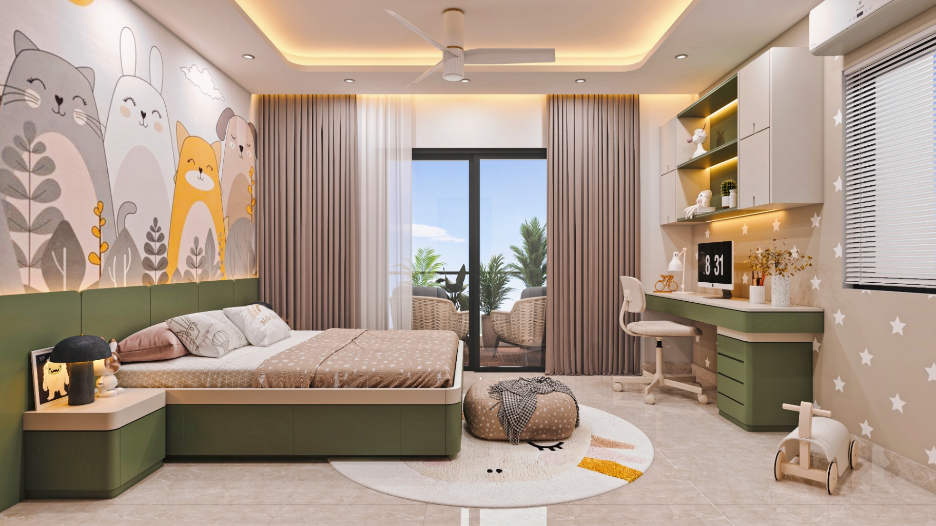 Children's Bedroom in an Aspire Aarna residence